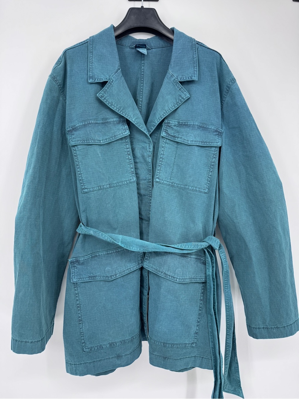 Duluth Trading Co Teal Utility Belted Jacket XXL